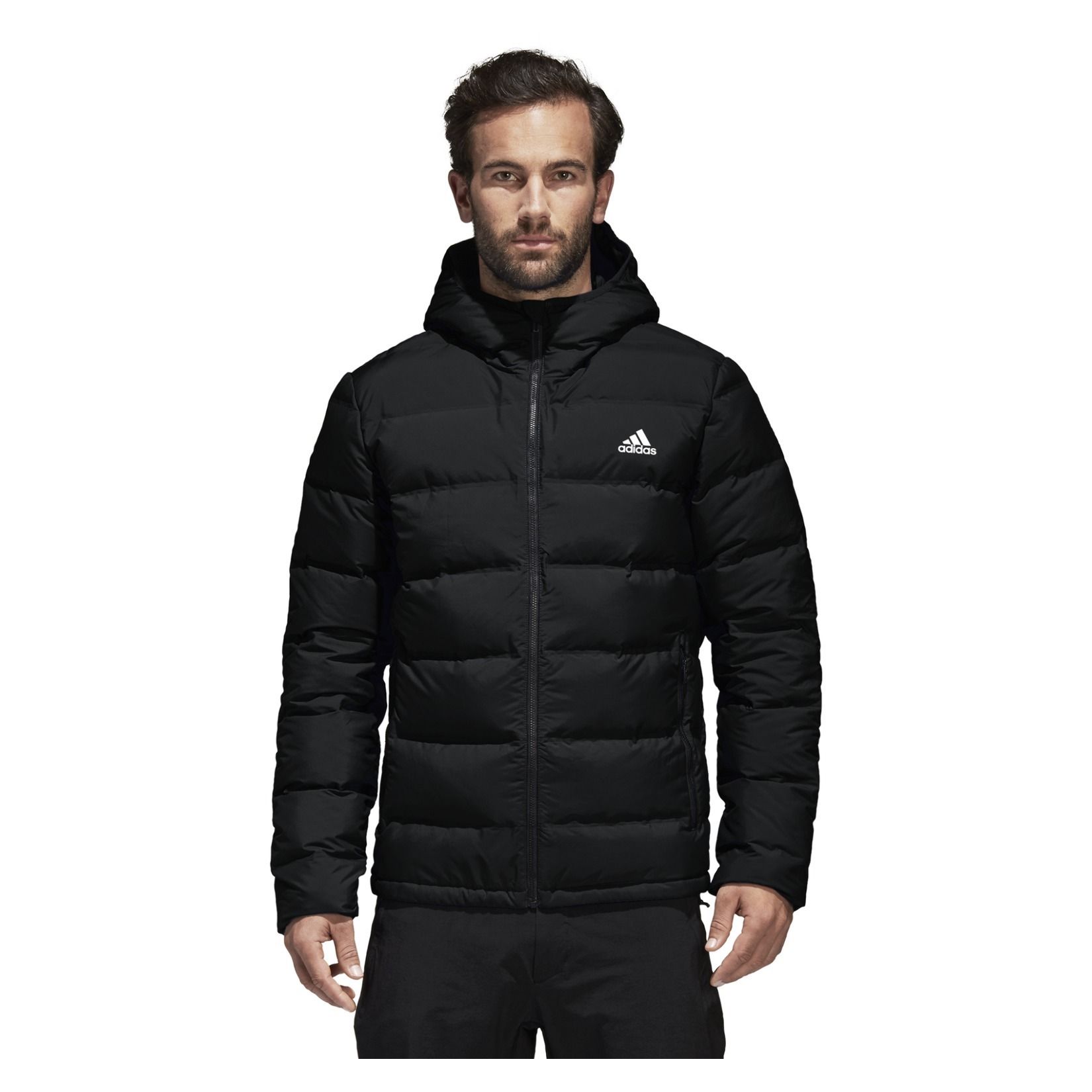 adidas performance helionic hooded down jacket