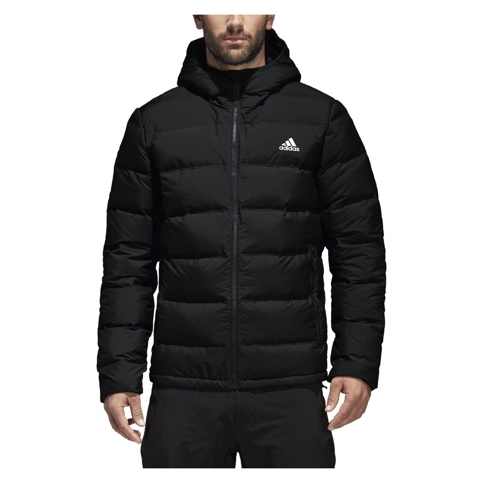 adidas performance helionic hooded down jacket