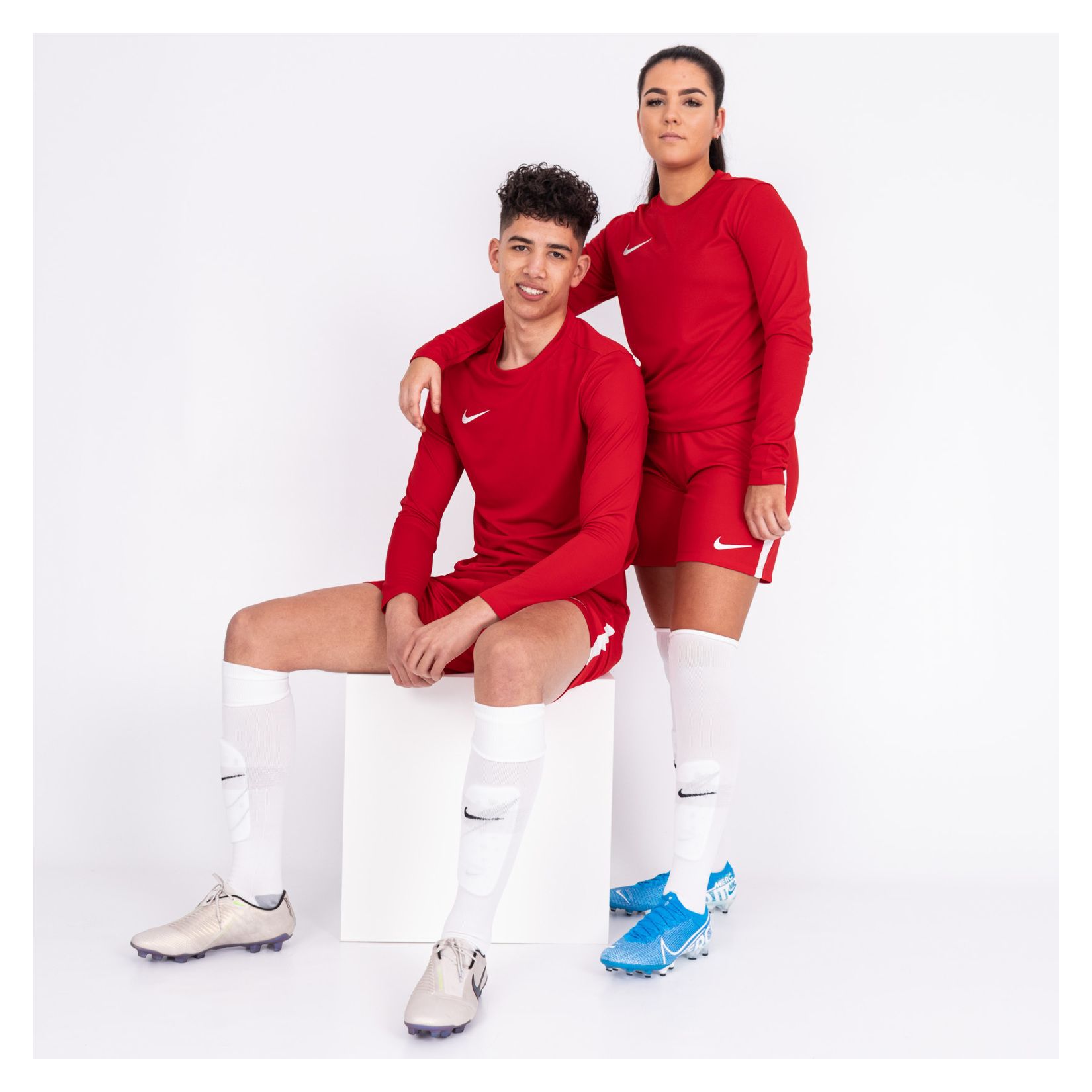 red nike football kit