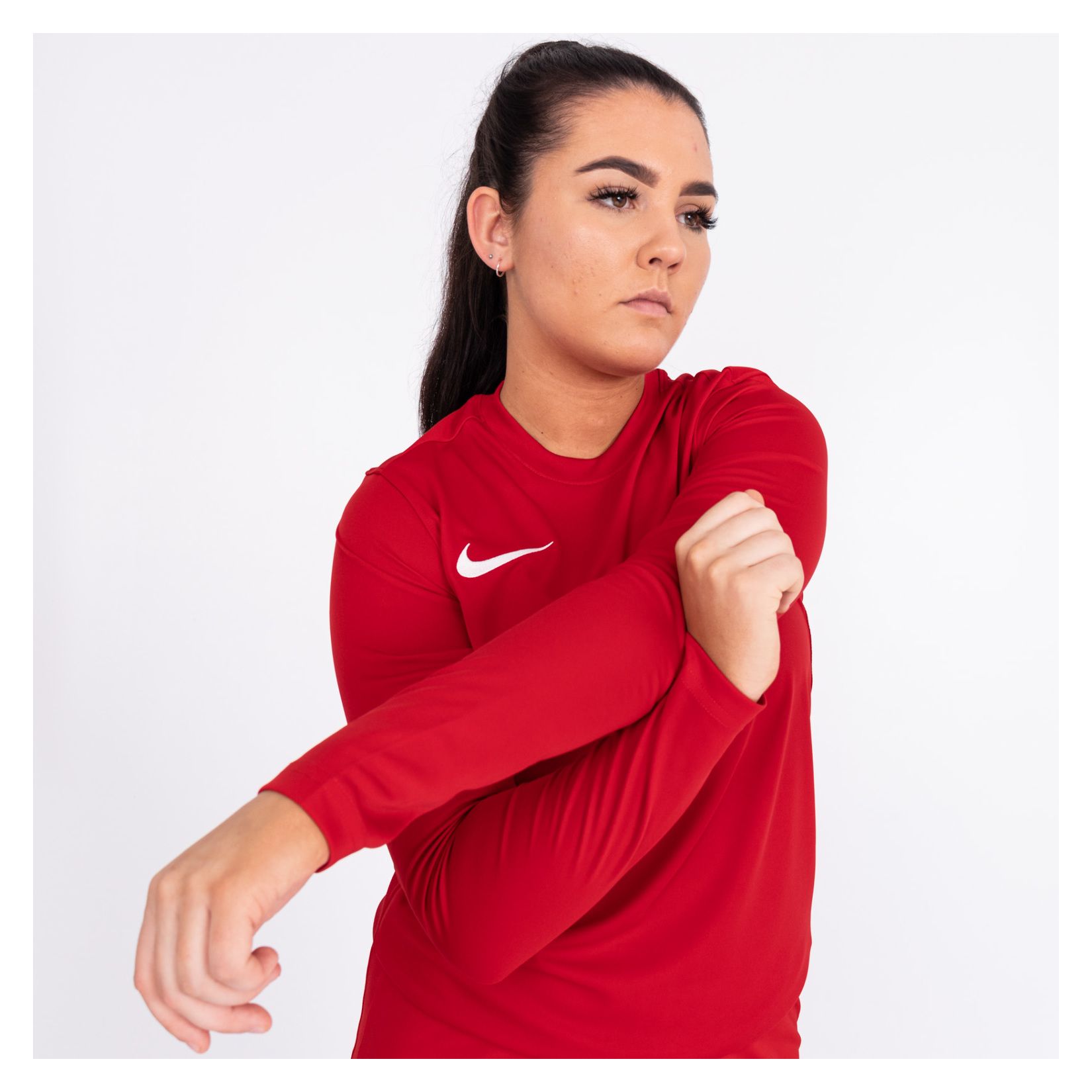 nike red long sleeve top