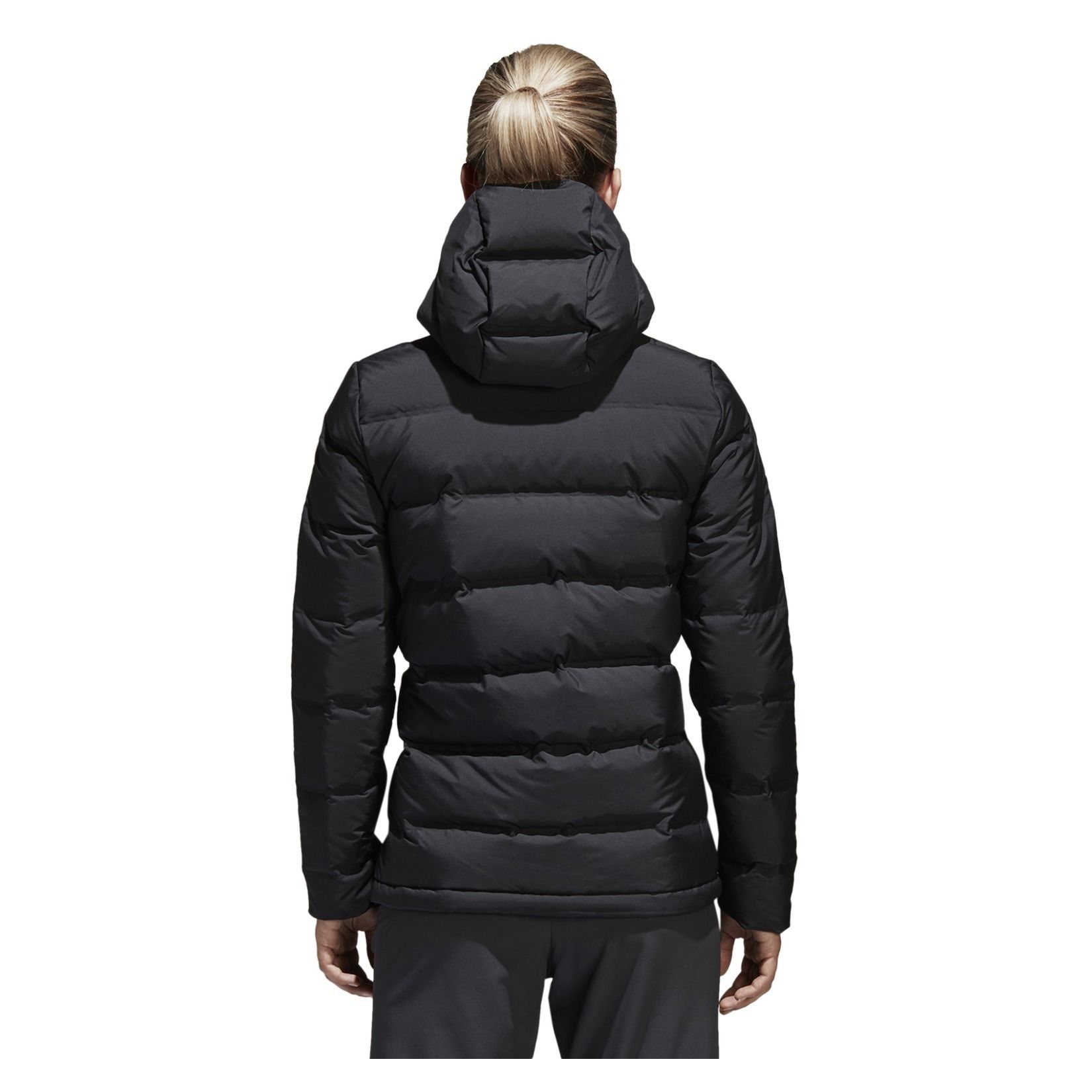 helionic down hooded jacket