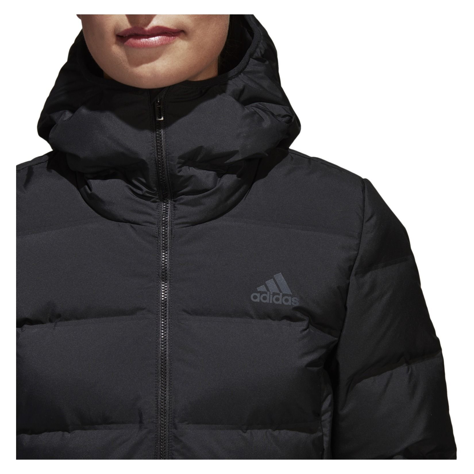 helionic down hooded jacket