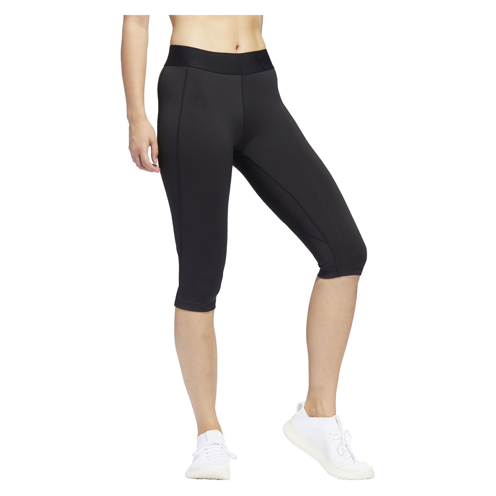 New Adidas Womens Athletic Capri Pants Size S Small dark gray | eBay