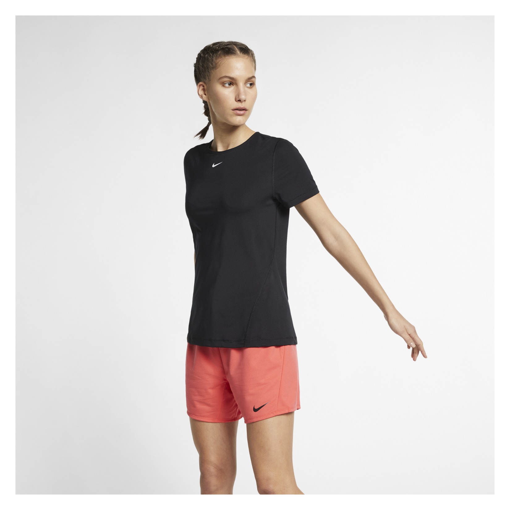 Nike Womens Short Sleeve Mesh Training Top