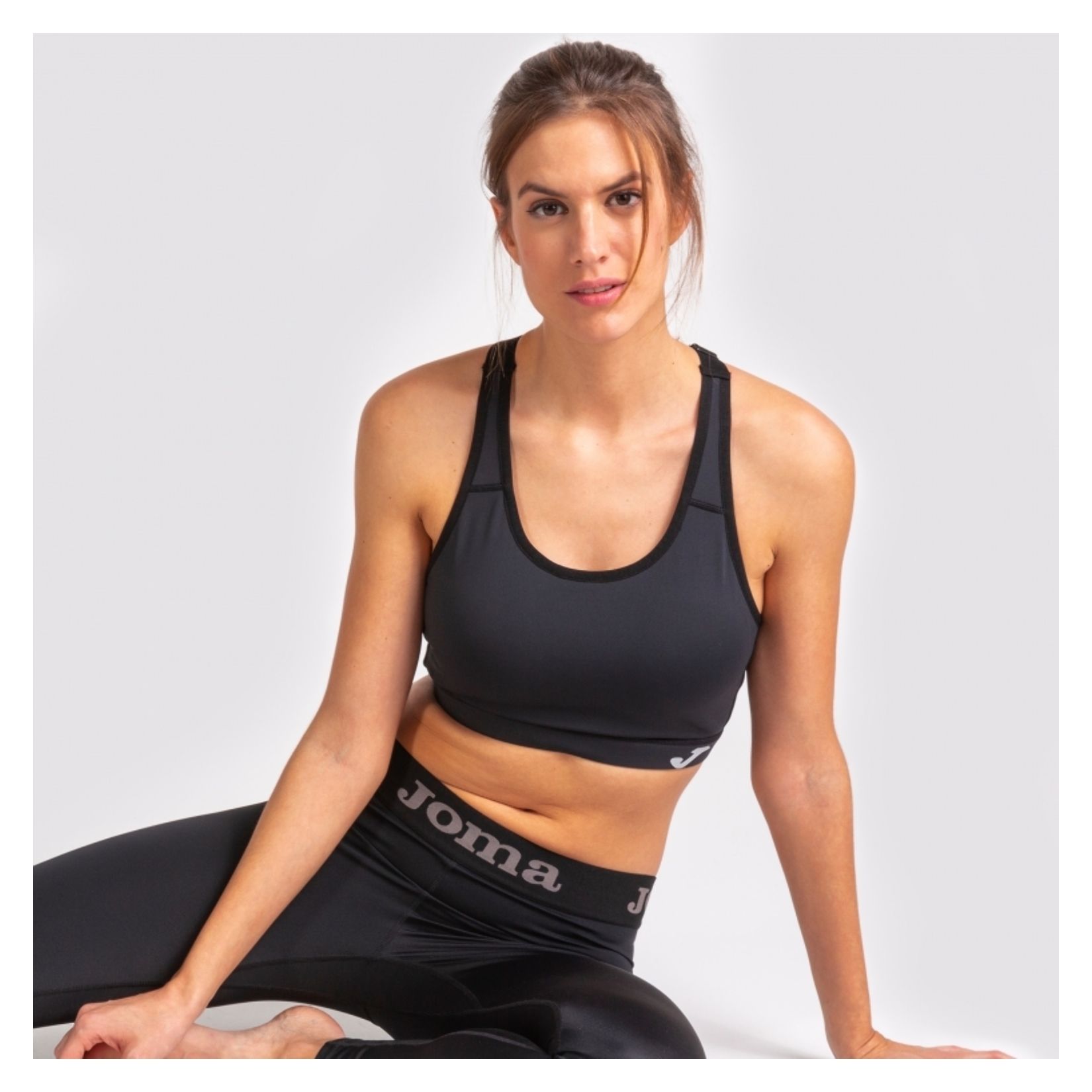 Souluxe Black Padded Sports Bra-top