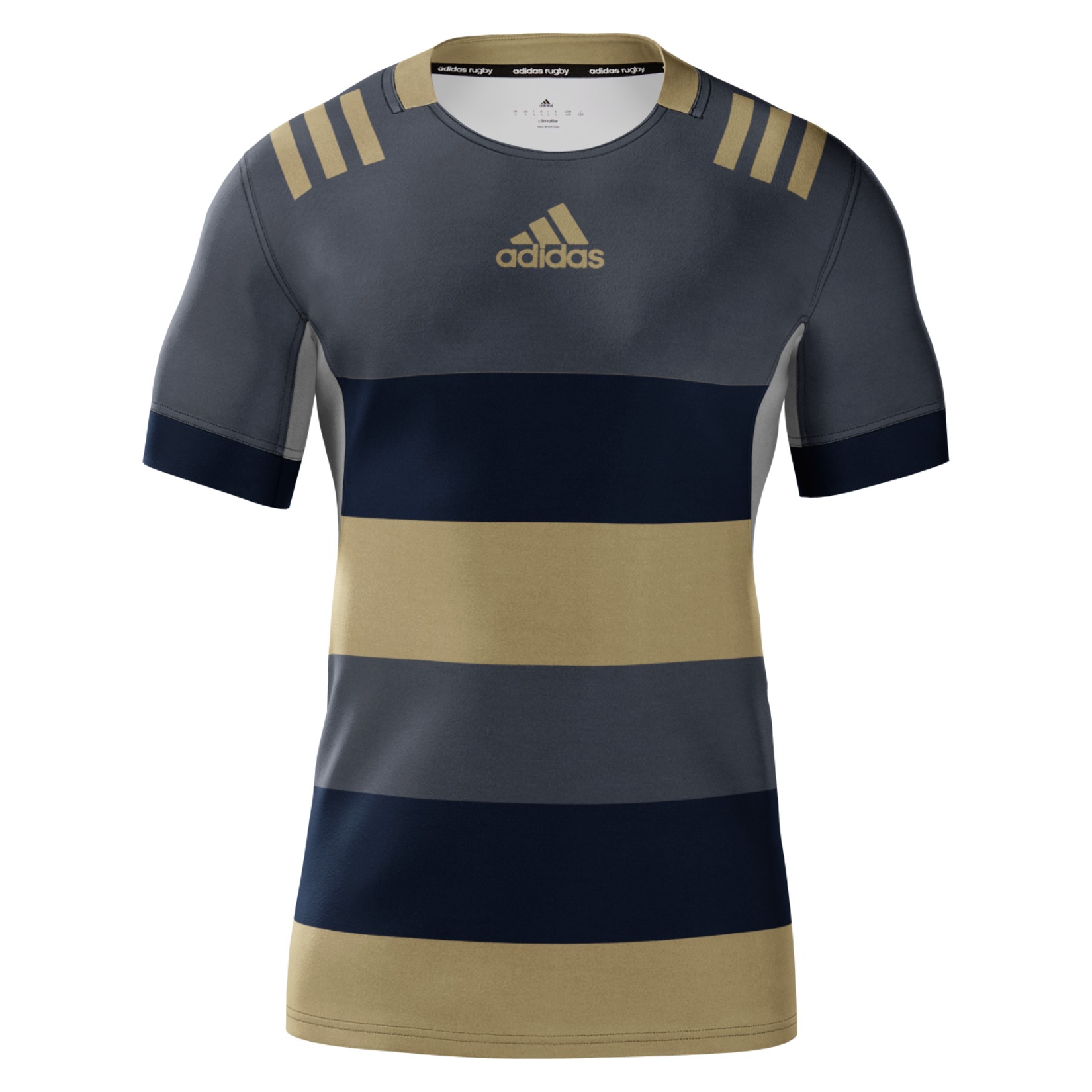adidas mi Team Customised Fitted Rugby Jersey Adult - Kitlocker.com