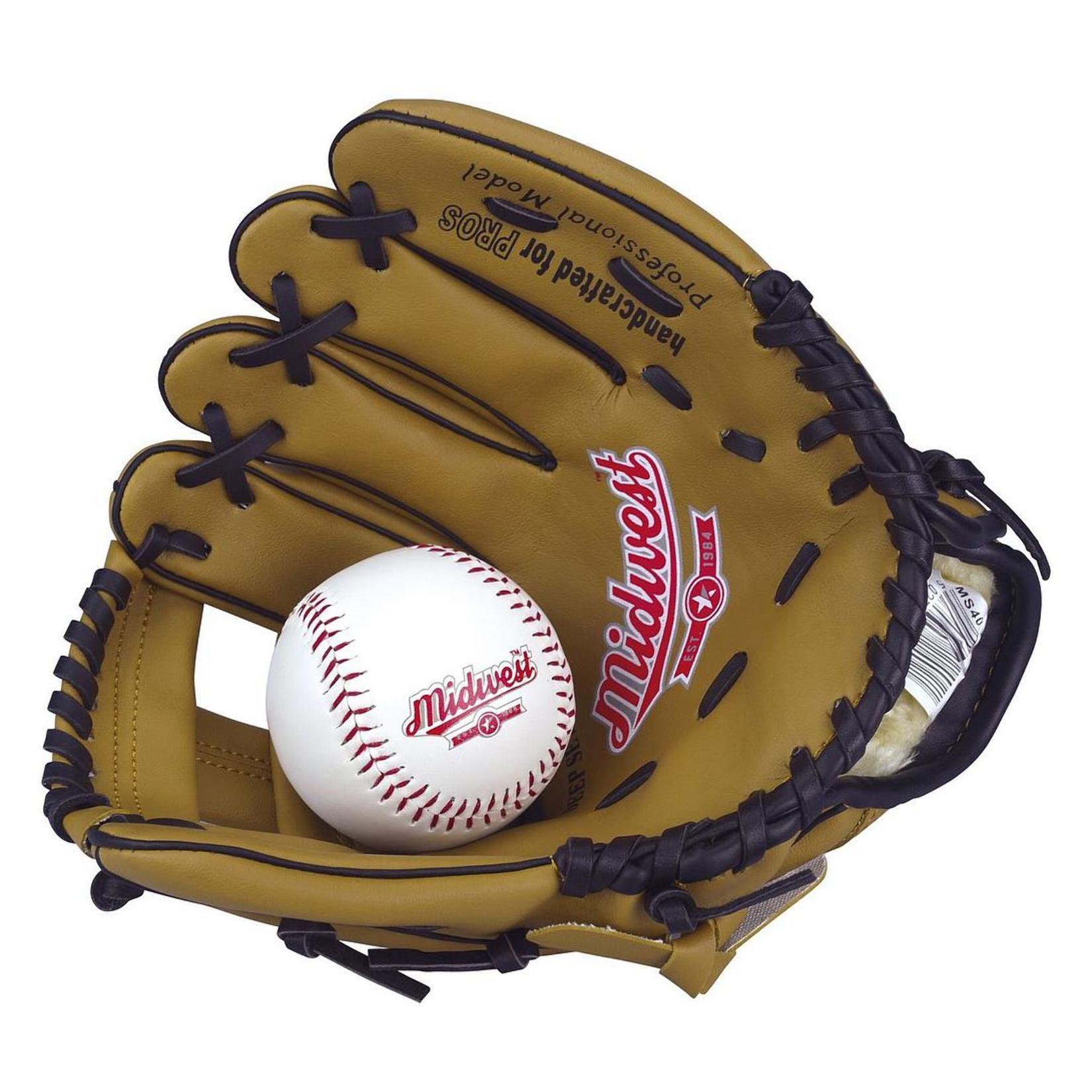 Midwest Baseball Glove & Ball