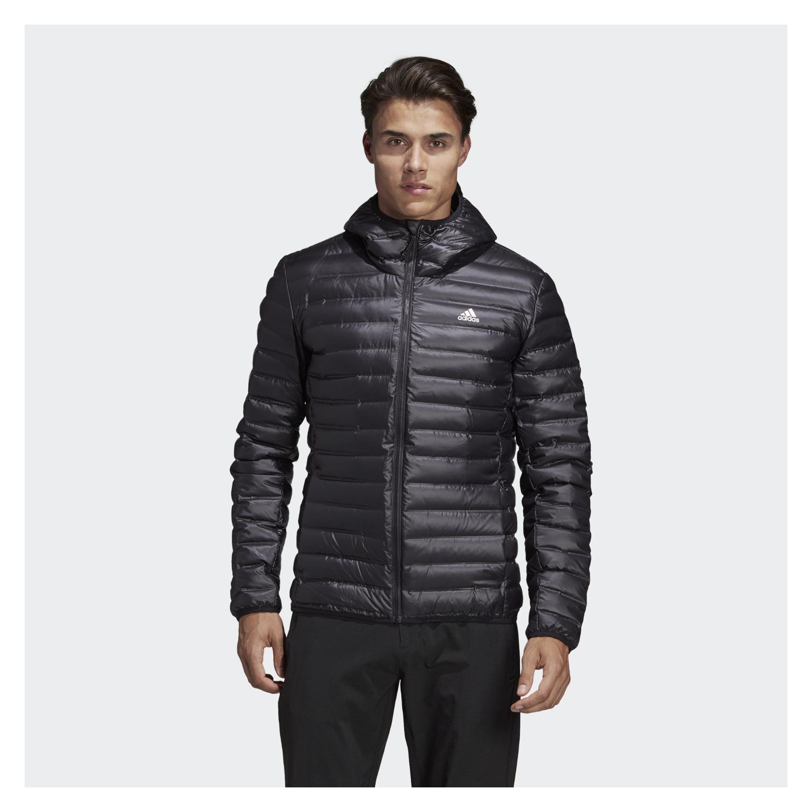 varilite hooded down jacket adidas