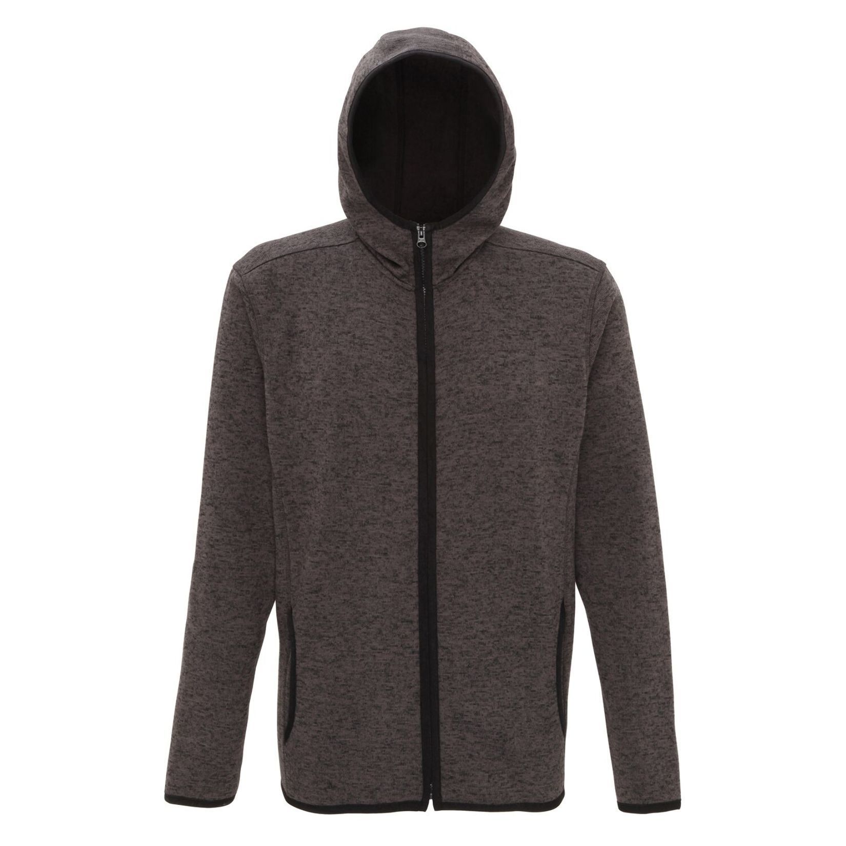 Melange Knit Fleece Jacket