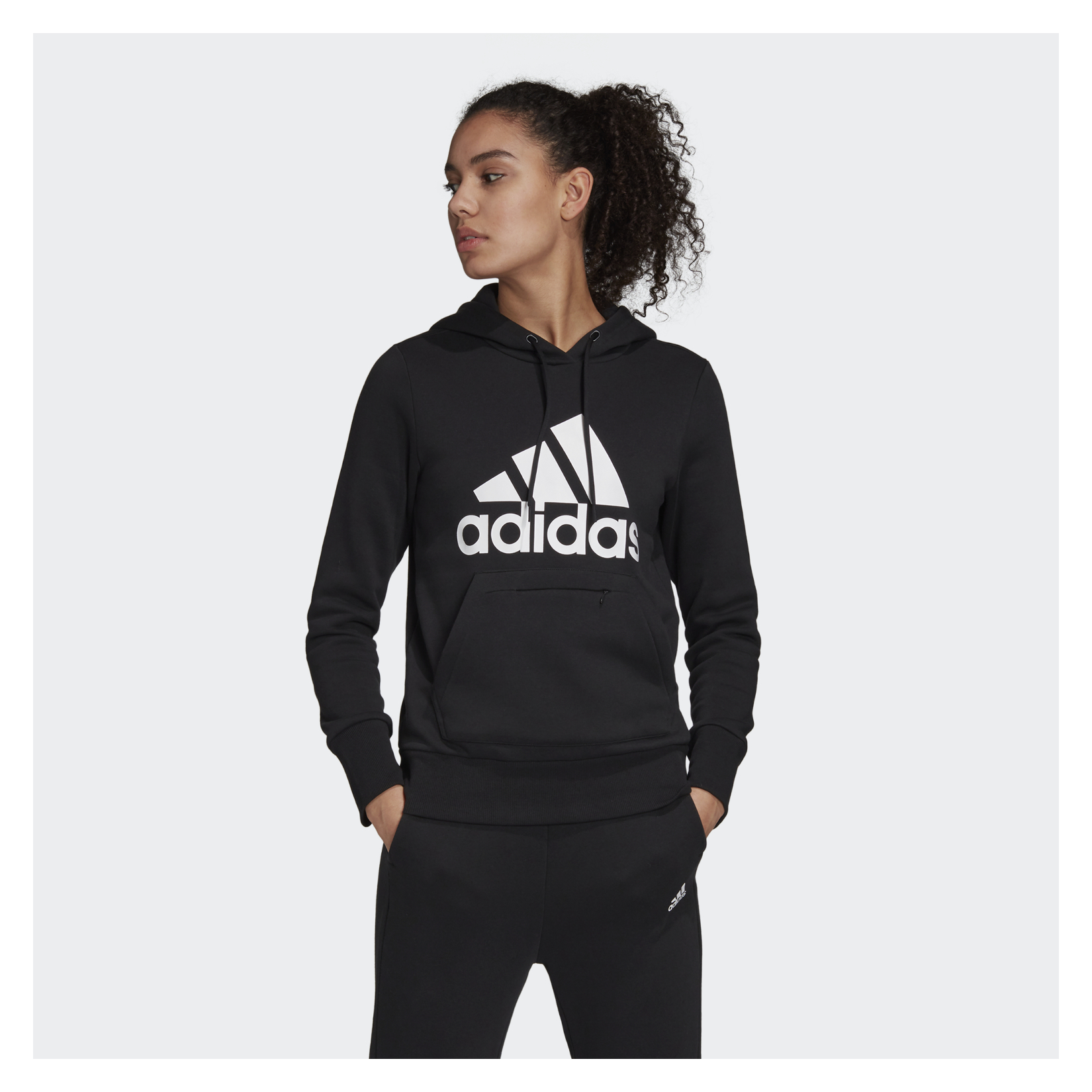Adidas-LP Womens Badge of Sport Pullover Fleece Hoodie