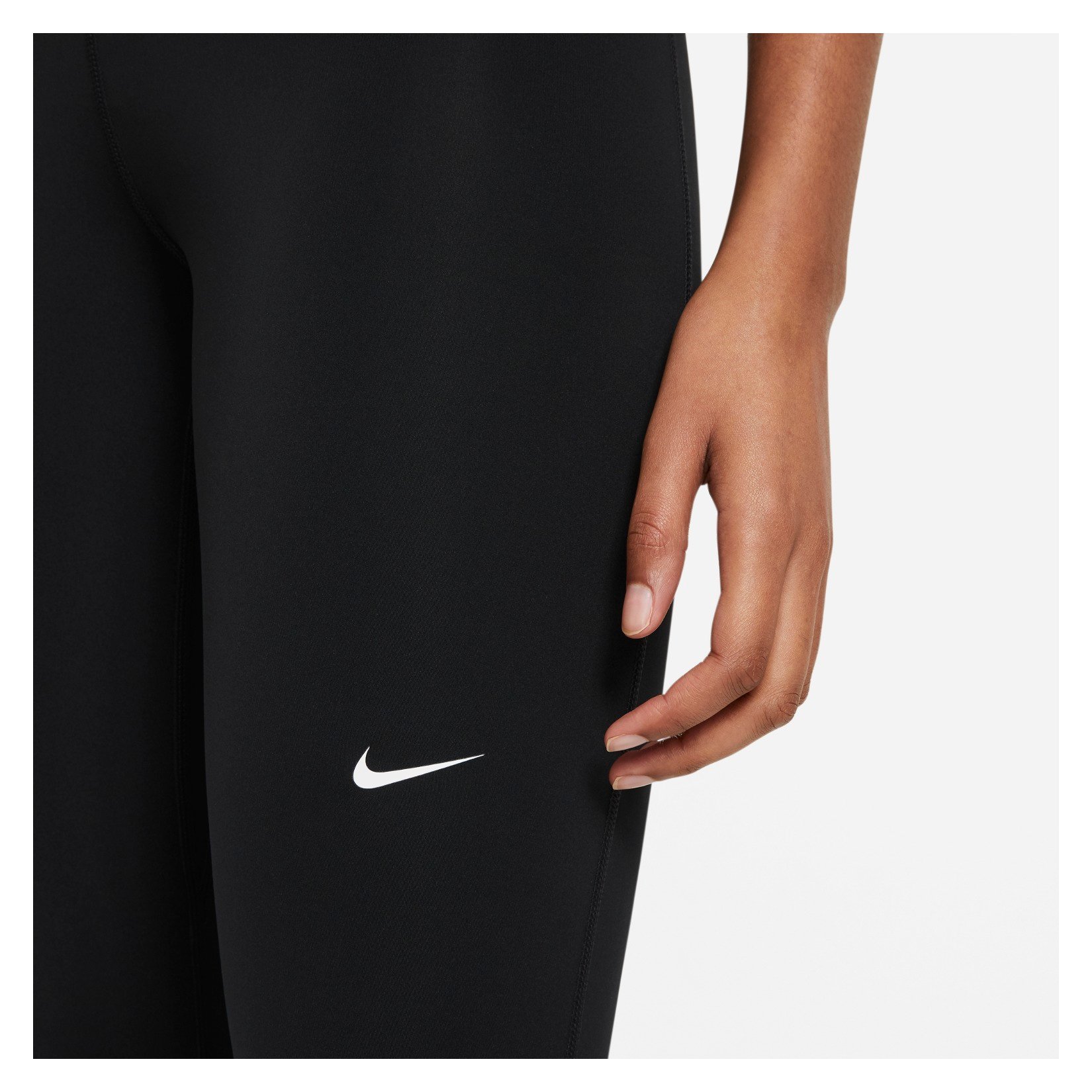 Nike Dri-FIT Power Essential Running Capri Legging, Black & Pink