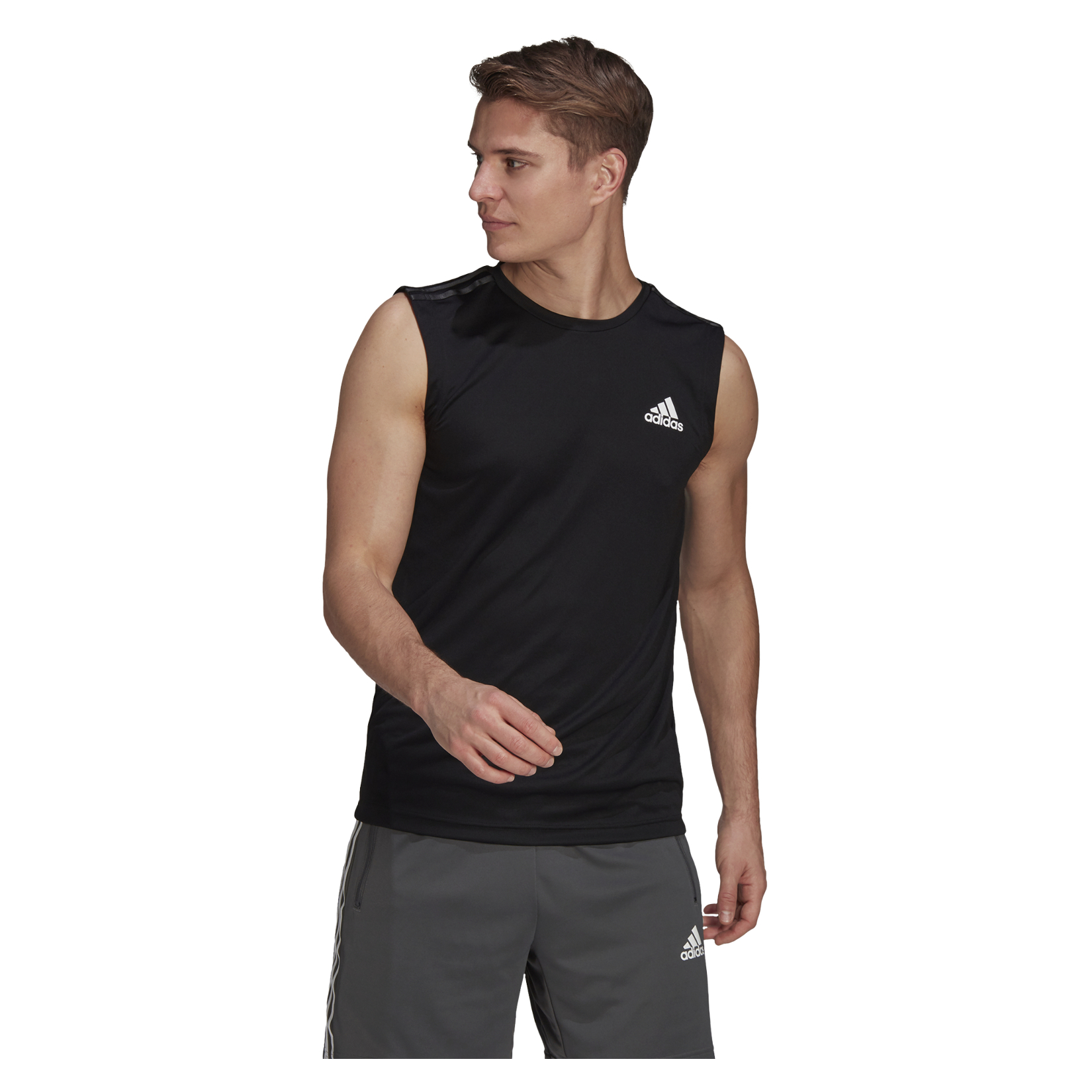 adidas AEROREADY Designed To Move Sport 3-Stripes Tank Top
