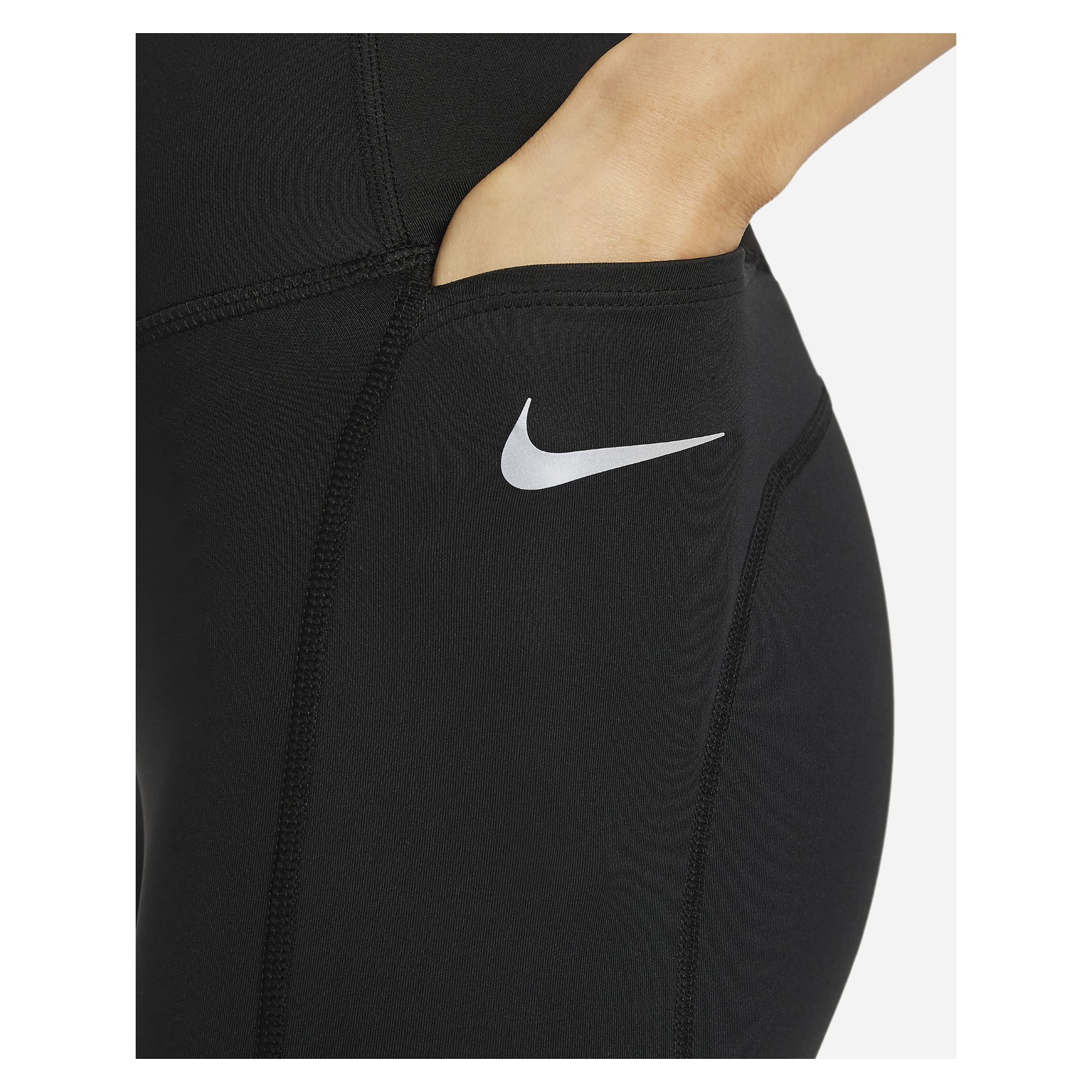 Nike Epic Fast Women's Mid-Rise Running Tights - Black/Reflective