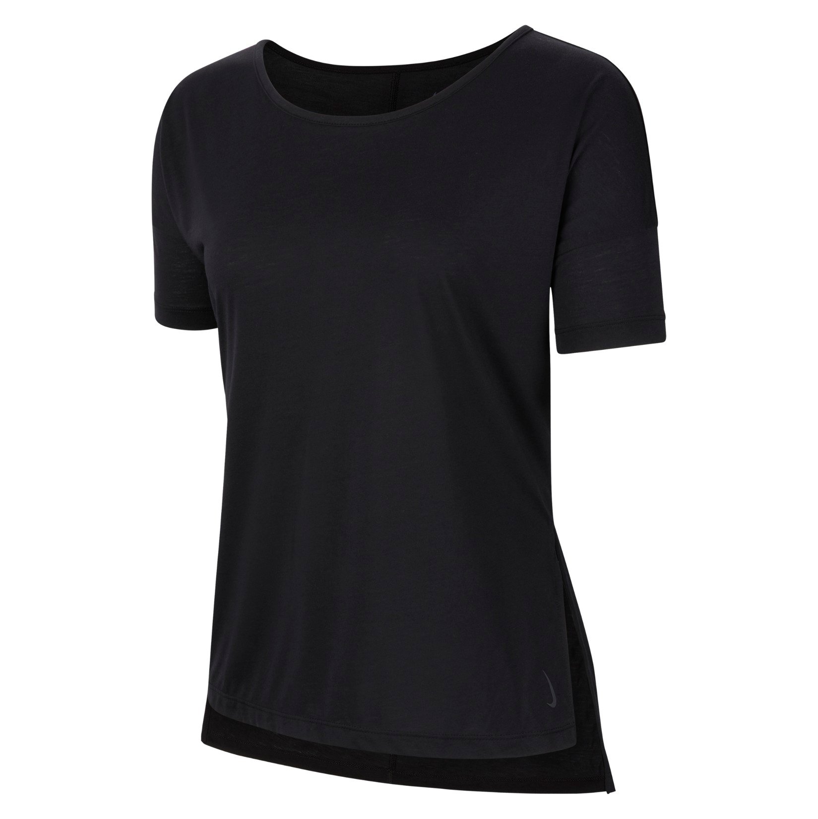 Nike Yoga Training Top Women's Size Medium, Dri Fit Shirt, Black CJ9326-010