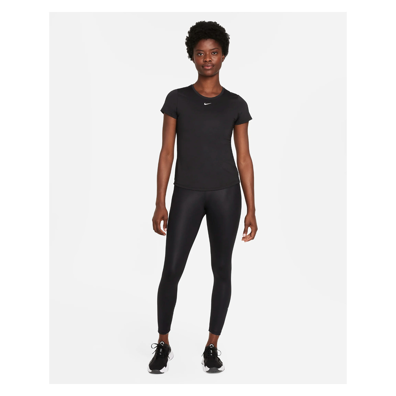 Nike Womens Dri-FIT One Slim-Fit Short-Sleeve Top