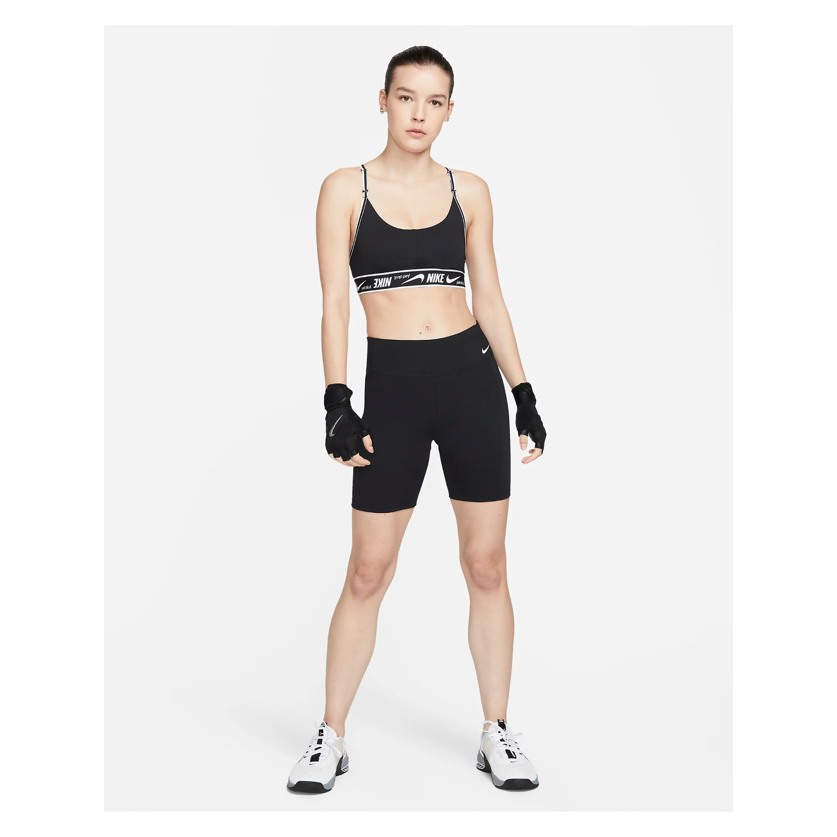 Nike Womens Dri-FIT Indy Light-Support Padded Logo Sports Bra