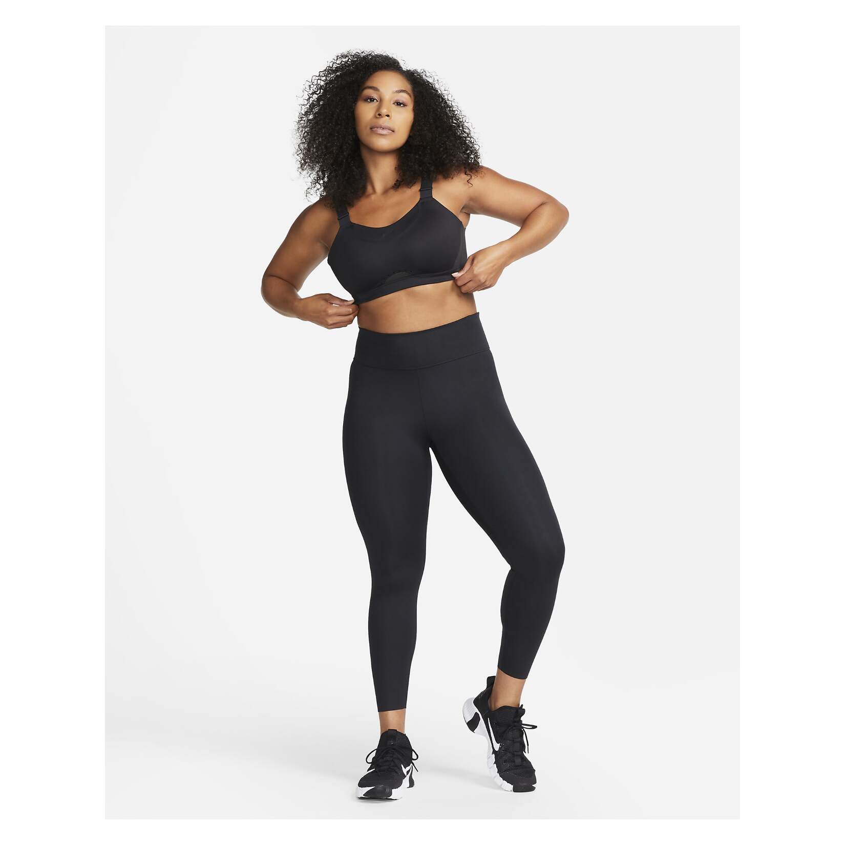 Nike Swoosh Dri-FIT Women's Sports Bra - Mineral/Black