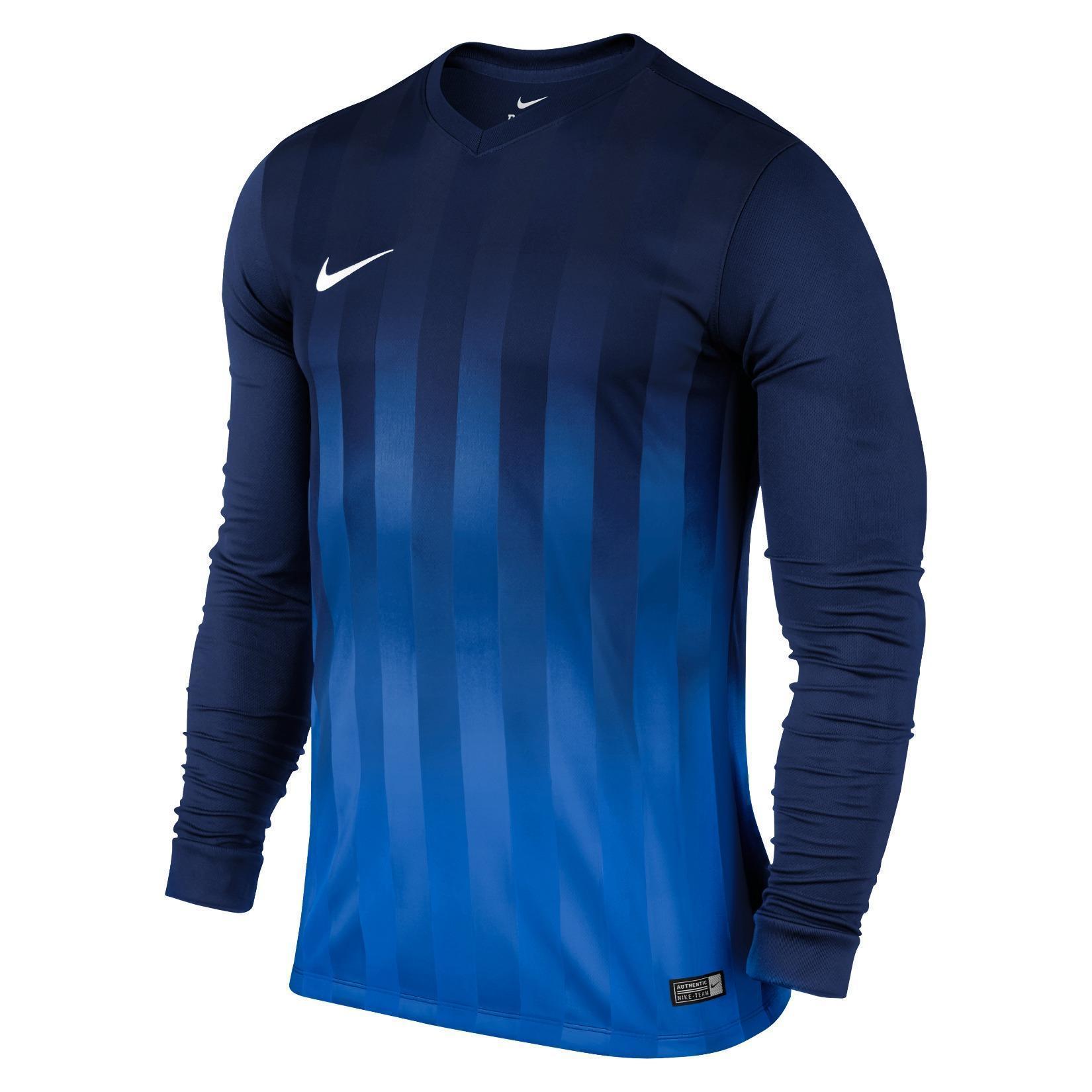 Nike Striped Division II Long Sleeve Football Shirt - Kitlocker.com
