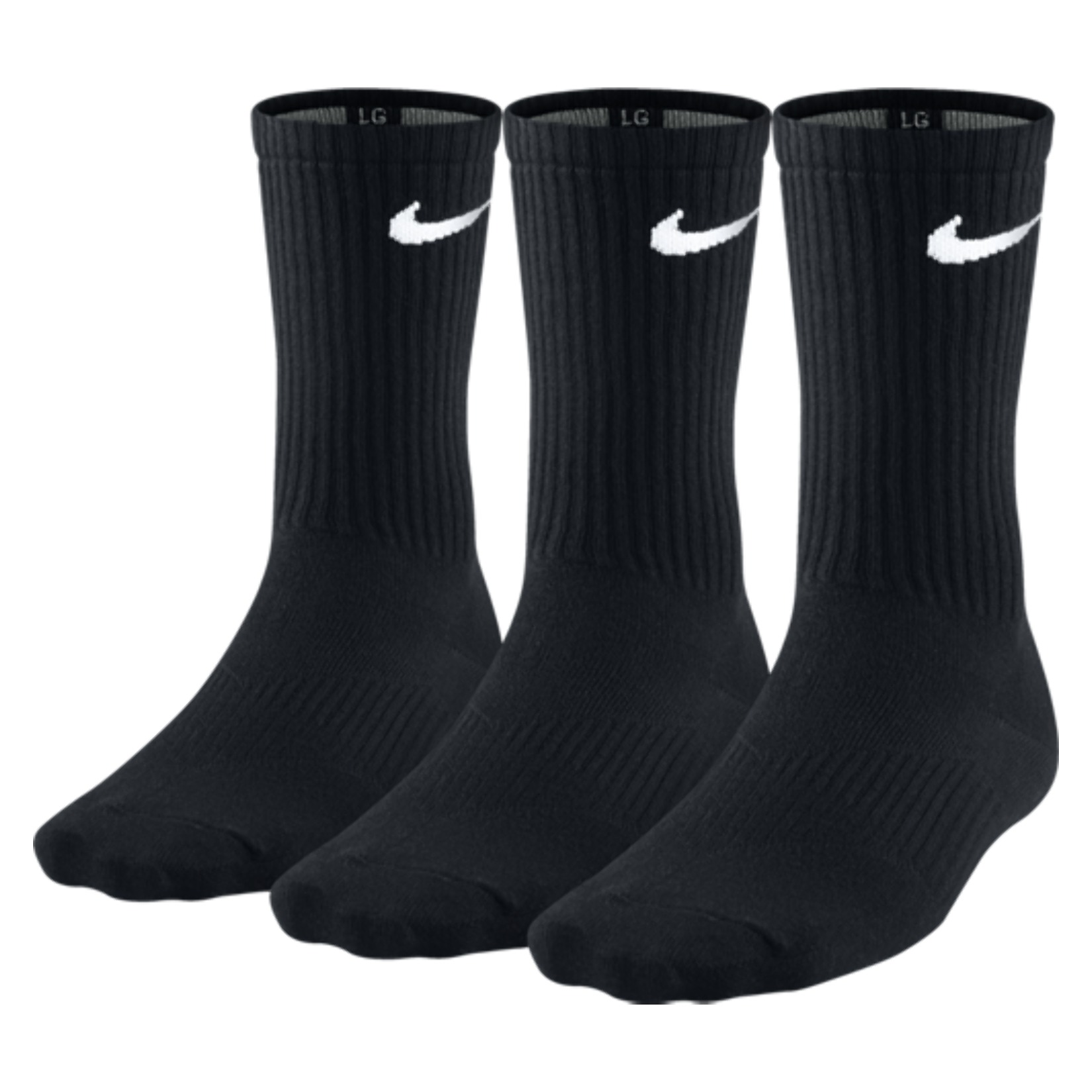 Nike 3 PACK LIGHTWEIGHT CREW TRAINING SOCKS