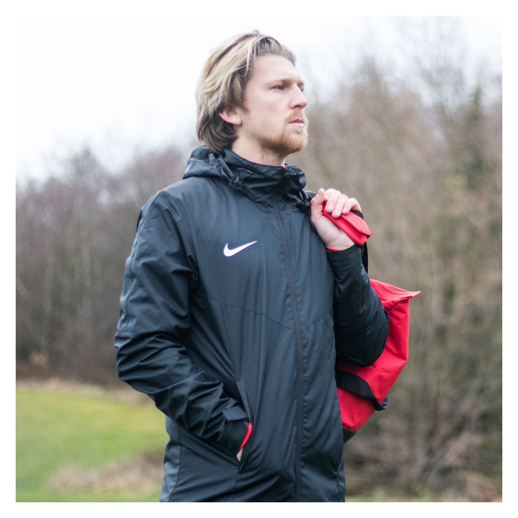 nike academy black rain jacket