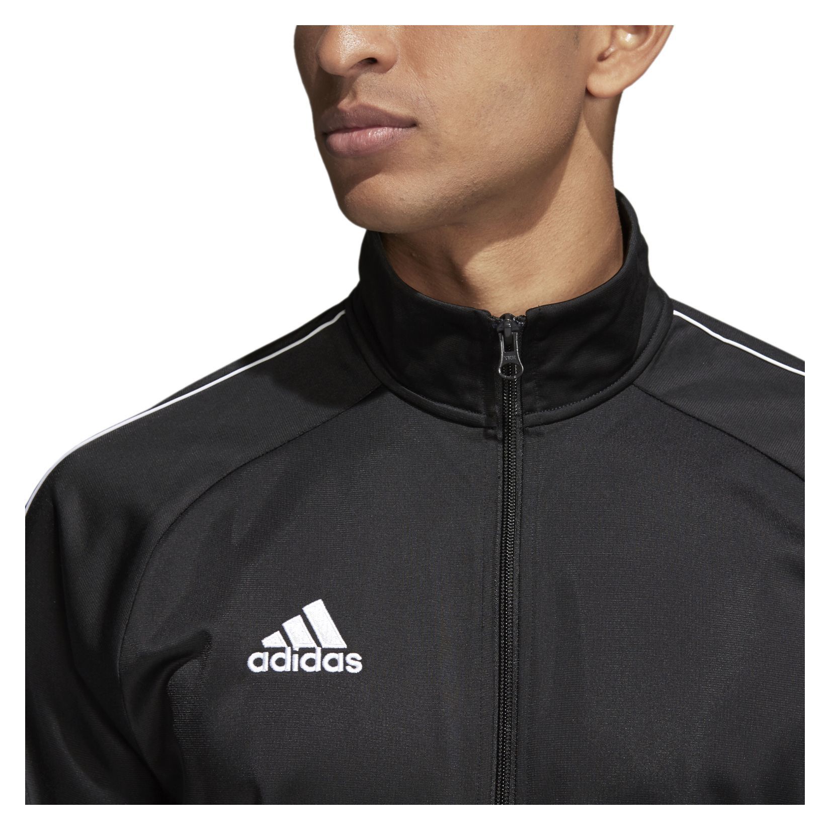 adidas men's core 18 polyester tracksuit jacket