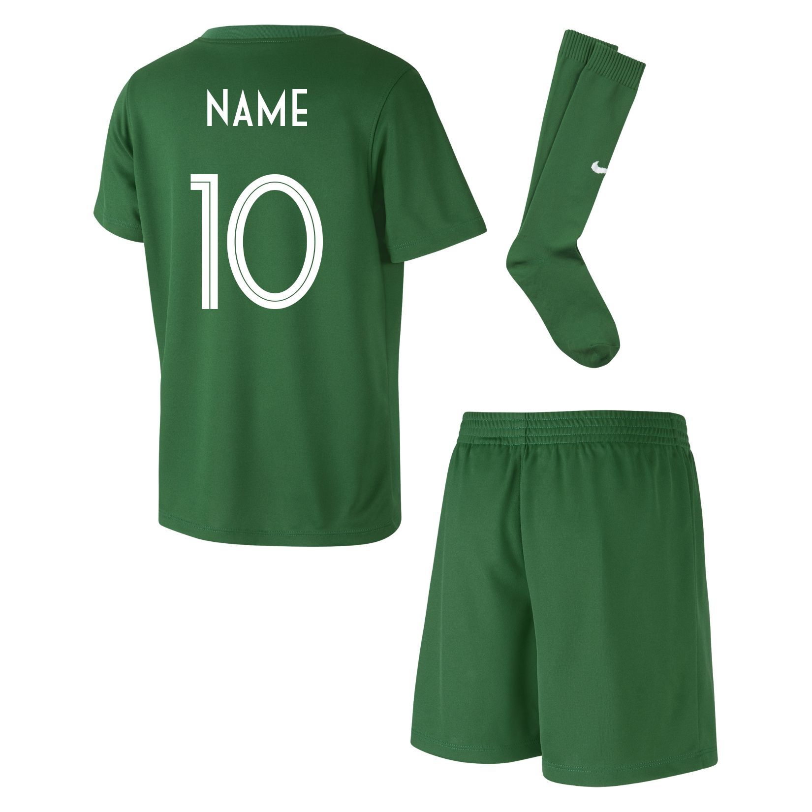 green nike football shirt