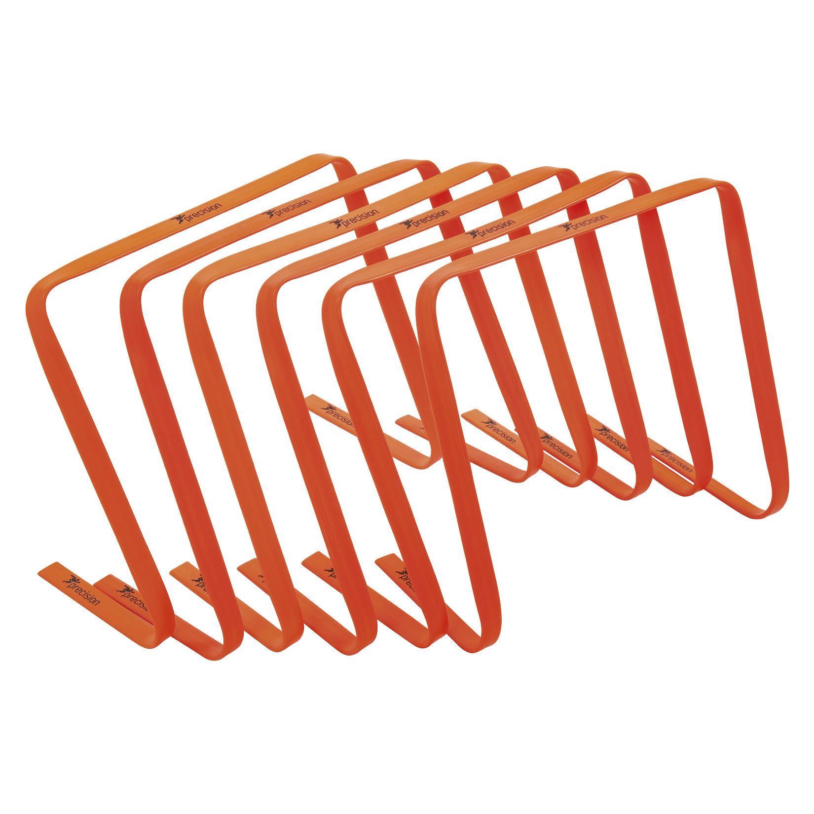 Precision 15" High Flat Hurdles Set - Orange ( Set Of 6 )