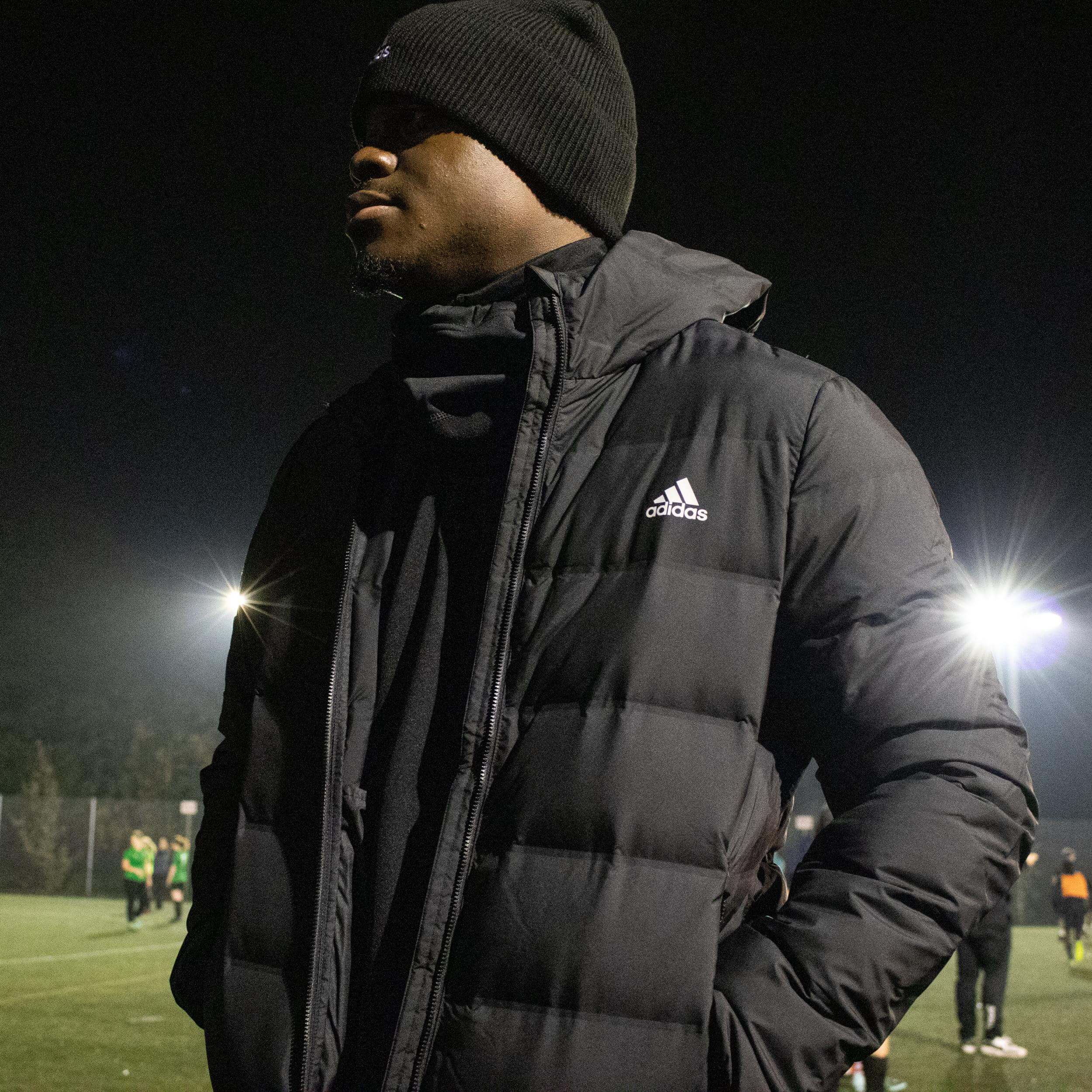 Adidas down jacket clearance mens