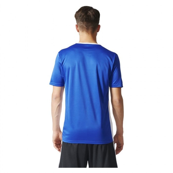 Adidas Entrada 18 Short Sleeve Shirt Bold Blue-White
