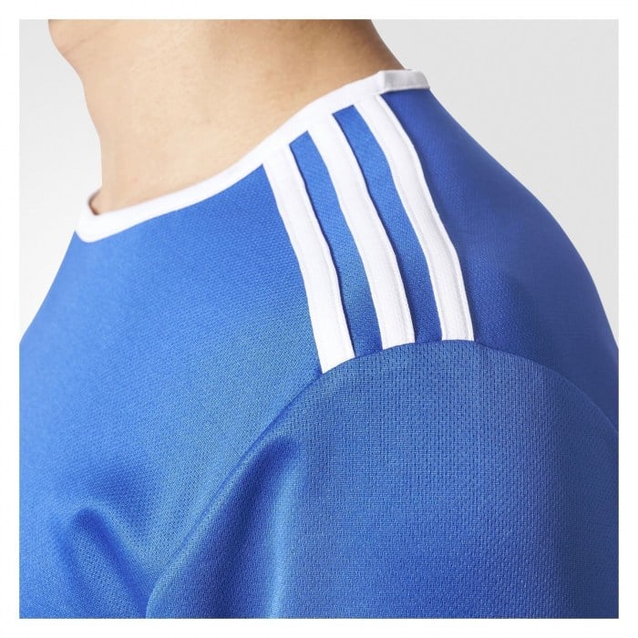 Adidas Entrada 18 Short Sleeve Shirt Bold Blue-White