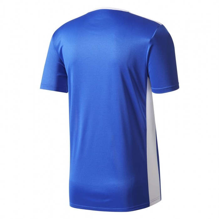 Adidas Entrada 18 Short Sleeve Shirt Bold Blue-White