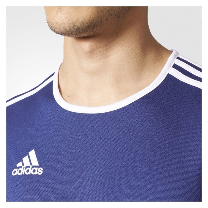 Adidas Entrada 18 Short Sleeve Shirt Dark Blue-White