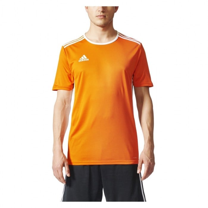 Adidas Entrada 18 Short Sleeve Shirt Orange-White