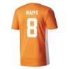 Adidas Entrada 18 Short Sleeve Shirt Orange-White