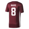 Adidas Entrada 18 Short Sleeve Shirt Maroon-White