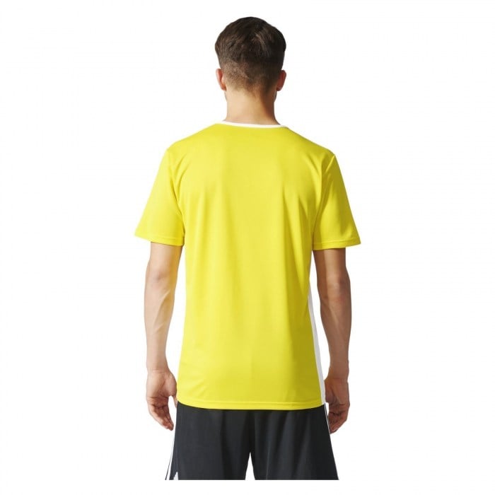 Adidas Entrada 18 Short Sleeve Shirt Yellow-White