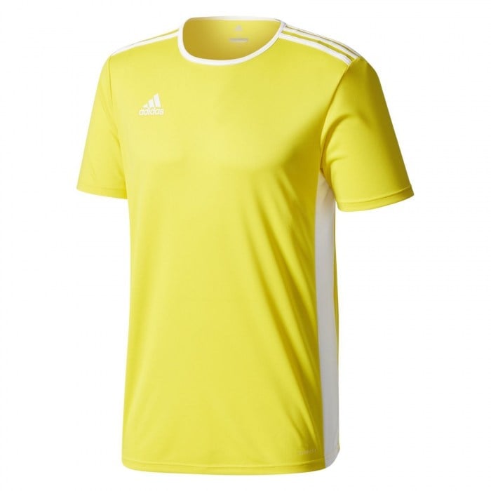 Adidas Entrada 18 Short Sleeve Shirt Yellow-White