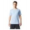 Adidas Entrada 18 Short Sleeve Shirt Clear Blue-White