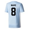 Adidas Entrada 18 Short Sleeve Shirt Clear Blue-White