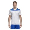 Adidas Regista 18 Short Sleeve Shirt White-Bold Blue