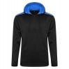 Authentic 1/4 Zip Hoodie Black-Royal