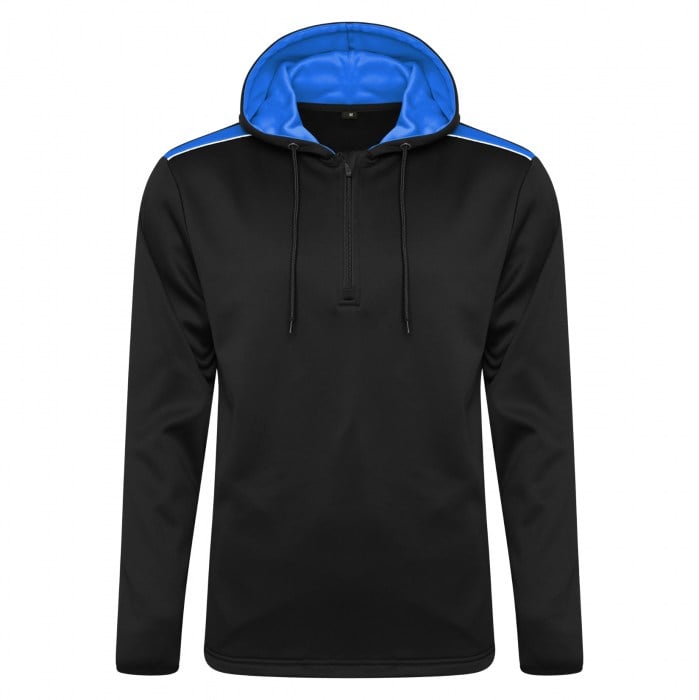Authentic 1/4 Zip Hoodie Black-Royal