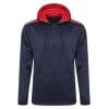 Authentic 1/4 Zip Hoodie Navy-Red