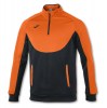 Joma Essential 1/3 Zip Running Midlayer Orange Vif-Black