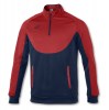 Joma Essential 1/3 Zip Running Midlayer Red-Navy