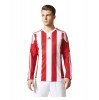 Adidas Striped 15 Long Sleeve Shirt Power Red-White