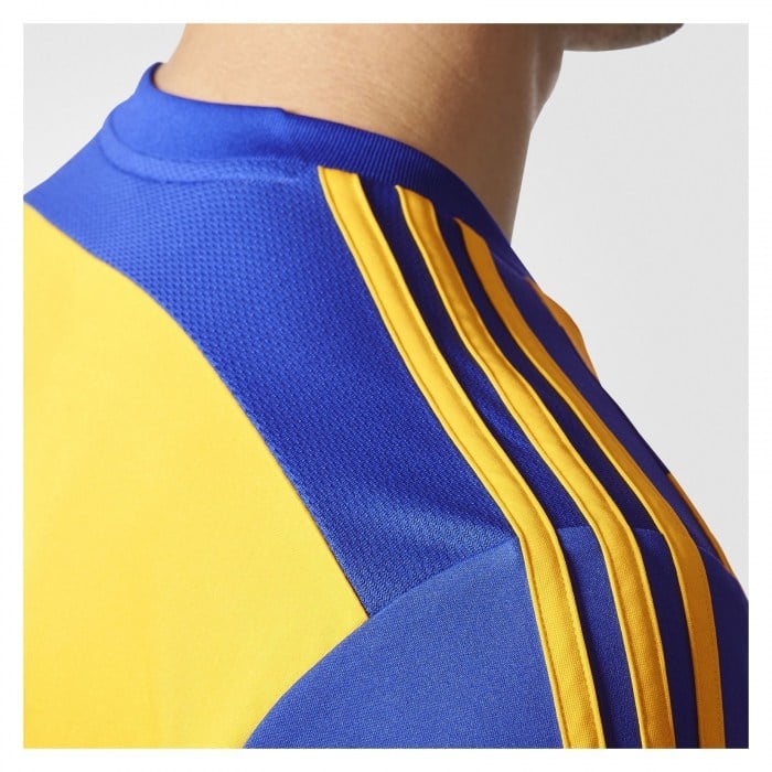 Adidas Striped 15 Long Sleeve Shirt Yellow-Bold Blue