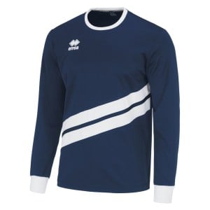 Errea Jaro Long Sleeve Football Shirt Navy White