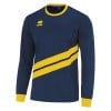 Errea Jaro Long Sleeve Football Shirt Navy Yellow