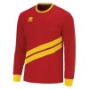 Errea Jaro Long Sleeve Football Shirt Red Yellow